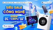 Tiki Siêu Sale Điện Máy 15-19.05 – Công Nghệ & Gia Dụng Giảm Sốc