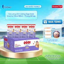 [THÙNG 24 HỘP] Sữa uống dinh dưỡng Oggi Gold Smartie phát triển trí não, hỗ trợ hấp thu - Hộp 110ml/180ml