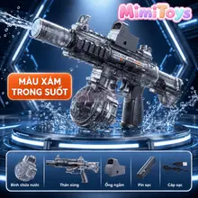 Đồ Chơi Phun Nước Điện M416 MimiToys - Có Đèn LED Và Pin Sạc Cho Bé Chơi Mùa Hè