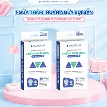 Miếng Dán Mụn Trioderma Mỏng Nhẹ, Hút Mụn Sạch, Giảm Thâm, Ngăn Bụi Bẩn, Làm Dịu Da Acne Patch Day & Night 18/36 Miếng