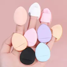 🦋glamcharm🦋Còn hàng kem nền dạng ngón tay mini-size puff liquid foundation special beauty egg cushion powder biscuit wet dual-use makeup beauty tools