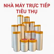 Màng bọc nilon che bụi nội thất đa năng, che phủ, ngăn bụi, bảo vệ nội thất, che sơn, bọc hàng, 1 đầu dán