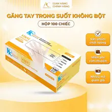 Găng Tay Trong Suốt Vinyl Siêu Dai, Dẻo Dùng Cho Chế Biến Thực Phẩm, Spa, Massage