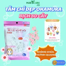 [CHỈ DẸP] Tăm Chỉ Kẽ Răng Okamura Dr.Polir Nhật Bản, Làm Sạch An Toàn - BỊCH 80 CÂY - Tăm chỉ kẽ răng DP-AFP 80BN