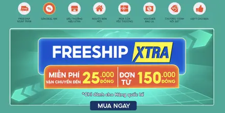 Freeship Xtra — Miễn Phí Vận Chuyển Không Giới Hạn