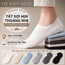 Tất Nam Nữ Sợi Mịn The Night House Thoáng Nhẹ Hạn Chế Mùi Khi Mang Lâu, Vớ Form Thấp Ôm Gót Phù Hợp Giày Thể Thao Êm Nhẹ