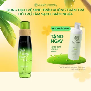 Dung Dịch Vệ Sinh Phụ Nữ Lagumi Trầu Không Tràm Trà Giảm Ngứa Khí Hư An Toàn Cho Cả Mẹ Bầu chai 100ml