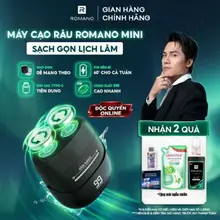 Máy cạo râu Romano lưỡi cắt từ tính, công suất mạnh mẽ 5W, chống nước IPX6 - Lịch lãm trong 1 phút - Bảo hành 3 tháng