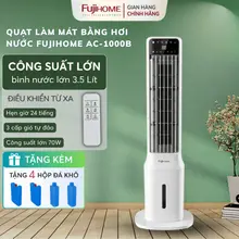 Quạt tháp hơi nước làm mát FUJIHOME AC-1000B Nhập Khẩu, quạt cây điện công suất lớn điều hòa