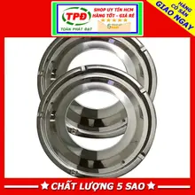 Kiềng bếp gas mặt kính 5 chân + 2 Khay mâm inox sử dụng cho các loai bếp gas đơn ,  bếp đôi mặt kính thông dụng