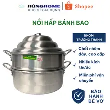 Chõ hấp bánh bao, dimsum, há cáo... từ 1kg đến 12kg - nhôm Trường Thành đủ size - HHome