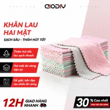 AIODIY Vải rửa chén Lông cừu san hô Khăn tắm nhỏ Khăn tay Khăn lau sạch