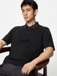 AIRism Cotton Áo Polo Vải Pique (Unisex)