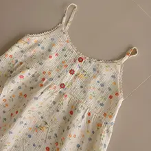 Đầm ngủ mặc nhà 2 dây xô muslin mix ren(thêm màu)