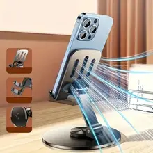 Giá Đỡ Điện Thoại Máy Tính Bảng Để Bàn Kim Loại Xoay 360 Độ, Chắc Chắn Có Thể Gấp Gọn 88522 STN