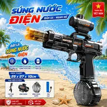 Đồ Chơi Phun Nước Điện Tự Động Pin Sạc LED Áp Lực Mạnh Đồ Chơi Ngoài Trời Mùa Hè Hot Trend NEW