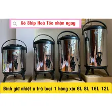 Bình giữ nhiệt ủ trà inox loại 6L,8L,10L,12L, binh có vòi giữ nhiệt nóng lạnh, đựng nước chuyên dụng pha trà