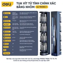 Bộ tuốc nơ vít 44 chi tiết Deli Cao Cấp Từ Tính - Sửa chữa Điện Thoại Máy Tính Laptop