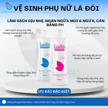 Dung Dịch Vệ Sinh Phụ Nữ Lá Đôi 200ml – Làm Sạch Dịu Nhẹ, Ngăn Ngừa Mùi & Ngứa, Cân Bằng pH