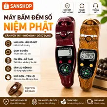 Máy Bấm Đếm Số Niệm Phật, Máy Đếm Số Niệm Phật, Tràng Hạt Điện Tử Niệm Phật Kí Số - Màn Led Nét Rõ