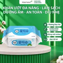 Khăn giấy ướt đa năng Kleannara Hàn Quốc tinh chất bạc hà 10 tờ / 30 tờ