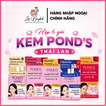 [Mẫu Mới] Hộp 6 Gói Kem Dưỡng Trắng Sáng Da Mặt, Chống Nắng Ponds / Pond's Bright Beauty Miracle Face Thái 7g LEEBANGKOK