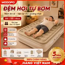 MODOFO Nệm Hơi 2 Người Có Bơm Điện, Gấp Gọn, Dày Êm, Dùng Trong Nhà/Dã Ngoại
