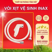 Vòi Xịt Vệ Sinh Bộ Xịt IINAX Bồn Cầu Bằng Nhựa Ren 21 Thông Dụng VX05 lõi thau