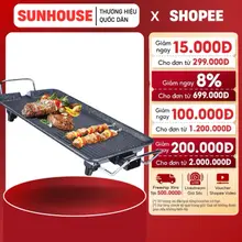 BẾP NƯỚNG ĐIỆN KHÔNG KHÓI SUNHOUSE SHD4607 - Bảo hành 12 tháng, Lỗi 1 đổi 1