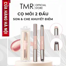 Cọ Môi 2 Đầu TMR Có Nắp Gồm Đầu Cọ Cắt Chéo & Đầu Silicon Tán Son,Cọ Che Khuyết Điểm Đa Năng Cao Cấp