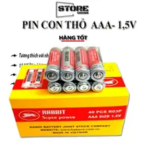 Pin Con Thỏ AAA 1,5V ( pin đũa ) Hàng công ty chất lượng tốt tuổi thọ cao bền bỉ tiết kiệm