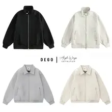 Áo khoác da lộn nam nữ cao cấp,áo bomber da lộn trơn 2 lớp vải xịn local brand SHIBA