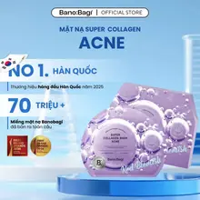 Mặt Nạ Dưỡng Da BANOBAGI Super Collagen Acne Chiết Xuất Diếp Cá Hỗ Trợ Làm Dịu Da 30ml