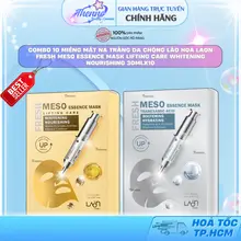 Combo 10 Miếng Mặt Nạ Trắng Da Chống Lão Hoá Laon Fresh Meso Essence Mask Lifting Care Whitening Nourishing 30mlx10