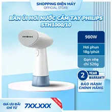 Bàn ủi hơi nước cầm tay Philips STH1000 /10|900W thiết kế nhỏ gọn ngăn chứa nước 85ml có thể tháo