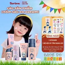 Các sản phẩm chăm sóc da cho bé Borome thành phần lành tính an toàn dịu nhẹ, chăm sóc da bé toàn diện