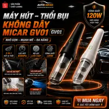 Máy Hút Bụi & Thổi Bụi Không Dây Micar GV01 - Hút Thổi Siêu Mạnh 8500PA Làm Sạch Bụi Mịn PM10