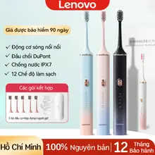 Bàn chải đánh răng điện Lenovo đa chức năng smart multi-function nâng cấp công nghệ sonic, 5 đầu bàn chải đánh răng,