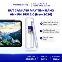 [NEW 2026] Bút cảm ứng iPad Pencil Pro 2.0 chống tỳ đè, hỗ trợ iPad Gen/Air/Pro/Mini (2018+) | Anh Phi Bán Táo