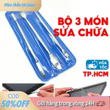 【tài】Bộ 3 Dụng Cụ Inox Cạy Mở Điện Thoại, Laptop – Dụng Cụ Tháo Lắp Đồ Điện Tử Tiện Lợi