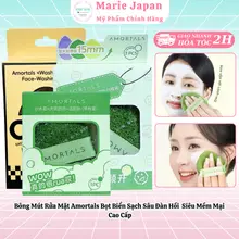 Bông Mút Rửa Mặt Amortals Bọt Biển Sạch Sâu Đàn Hồi Siêu Mềm Mại Cao Cấp