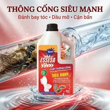 Thông bồn cầu thông cống ESSESA siêu mạnh làm sạch bồn cầu ống thoát nước khử mùi hôi diệt vi khuẩn