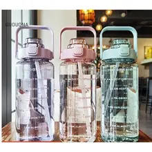 Bình Đựng Nước 2L Cute Có Vạch Chất Liệu Nhựa Cao Cấp