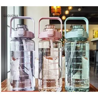 Bình Đựng Nước 2L Cute Có Vạch Chất Liệu Nhựa Cao Cấp