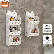 Giá treo tường/phòng tắm chất lượng cao UNIBROCO được làm bằng gỗ PVC chống thấm nước