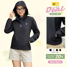 Áo Khoác Gió Nữ YODY Chống Thấm Nước Có Mũ WCWC26A001