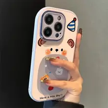 Tương Thích Với iPhone 17 16 15 14 13 12 11 Pro Max X XS XR 7 8 Plus SE2020 Vỏ Điện Thoại Mềm Gấu Dễ Thương