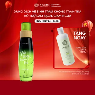 Dung Dịch Vệ Sinh Phụ Nữ Lagumi Trầu Không Tràm Trà Giảm Ngứa Khí Hư An Toàn Cho Cả Mẹ Bầu chai 100ml