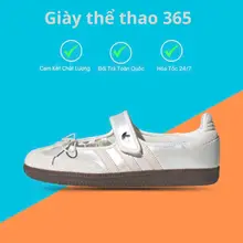 Giày Adidas sampa jane cloud white Giày Sneaker Nữ Búp Bê Quai Dán Dây Xinh Cute ballet đẹp ful box