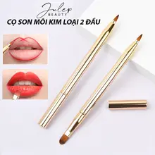 Cọ trang điểm tán son môi đa năng thân kim loại hai đầu cọ có nắp - Cọ trang điểm JULEPBEAUTY
